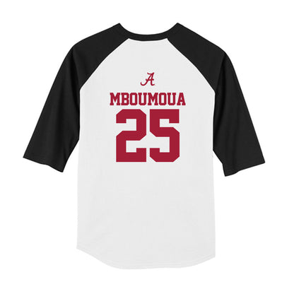 Alabama - NCAA Football : Steve Mboumoua - USA Raglan Youth Raglan T-Shirt-1