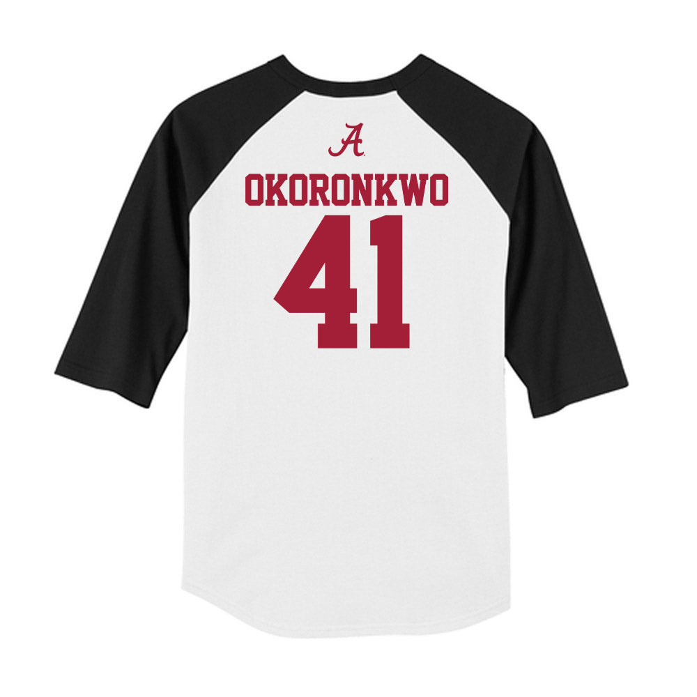 Alabama - NCAA Football : Justin Okoronkwo - USA Raglan Raglan Shirt-1