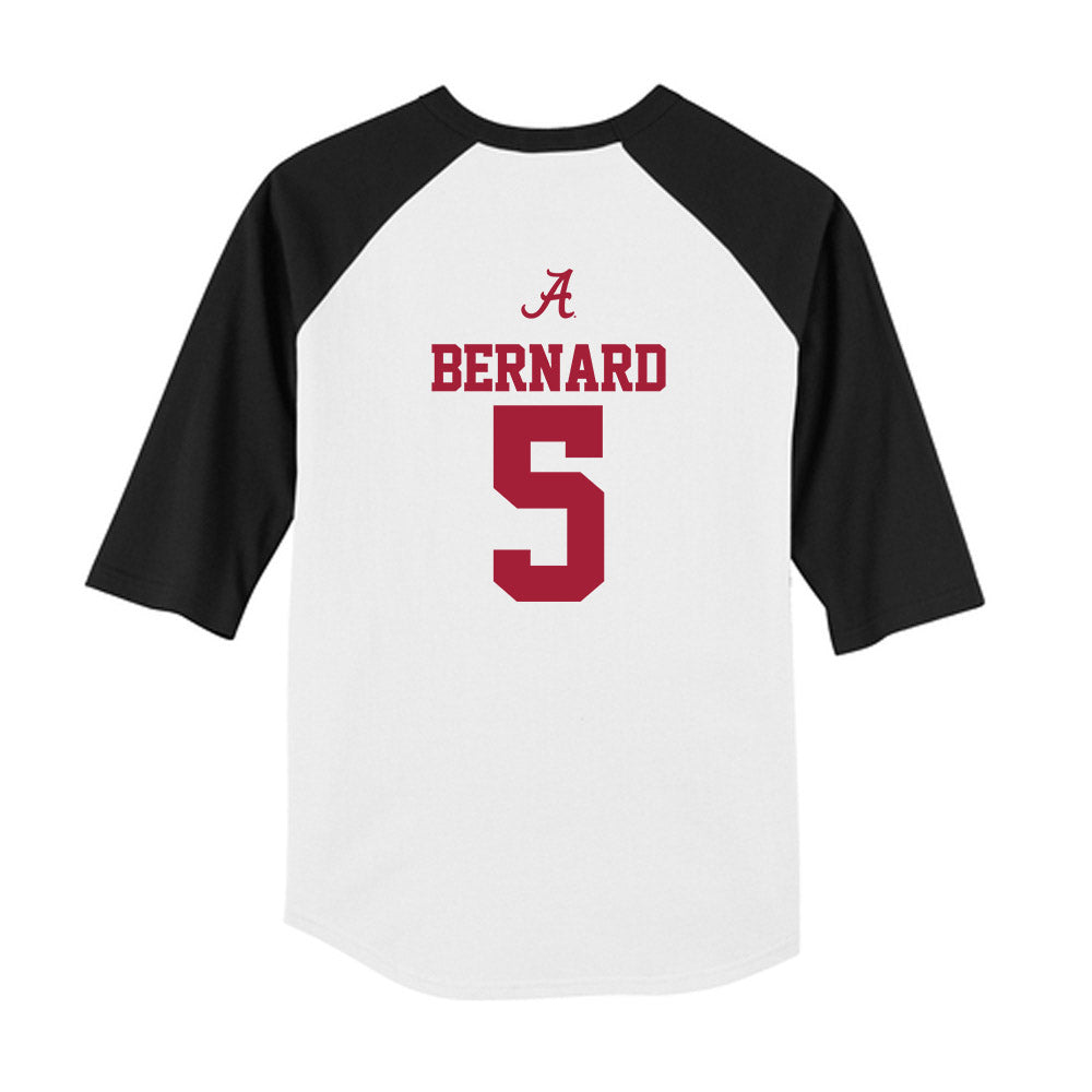 Alabama - NCAA Football : Germie Bernard - USA Raglan Youth Raglan T-Shirt-1