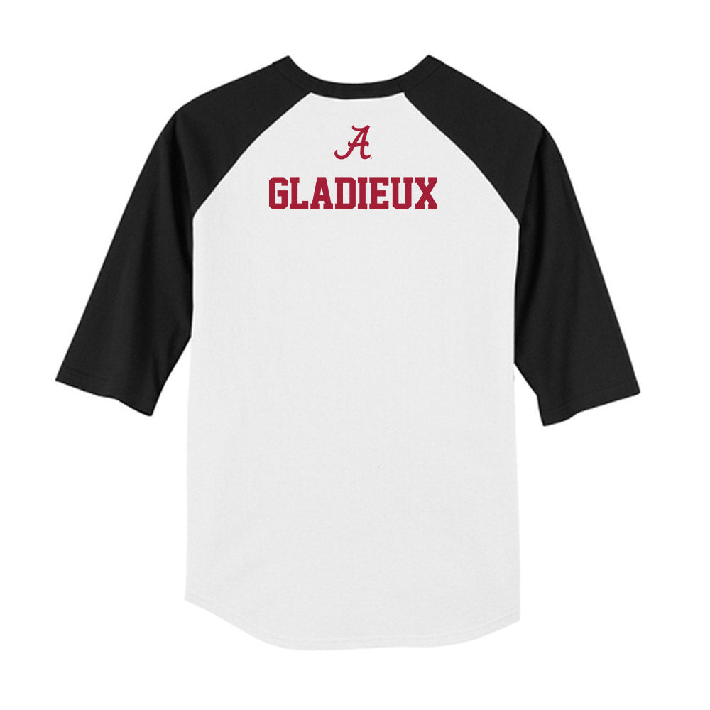 Alabama - NCAA Women's Gymnastics : Gabby Gladieux - USA Raglan Raglan Shirt-1