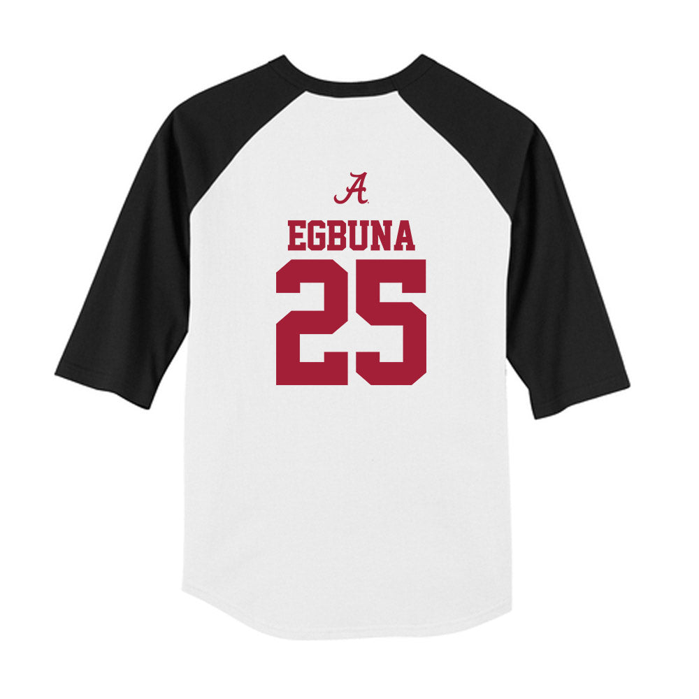 Alabama - NCAA Women's Basketball : Joy Egbuna - USA Raglan Youth Raglan T-Shirt-1