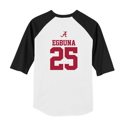 Alabama - NCAA Women's Basketball : Joy Egbuna - USA Raglan Youth Raglan T-Shirt-1