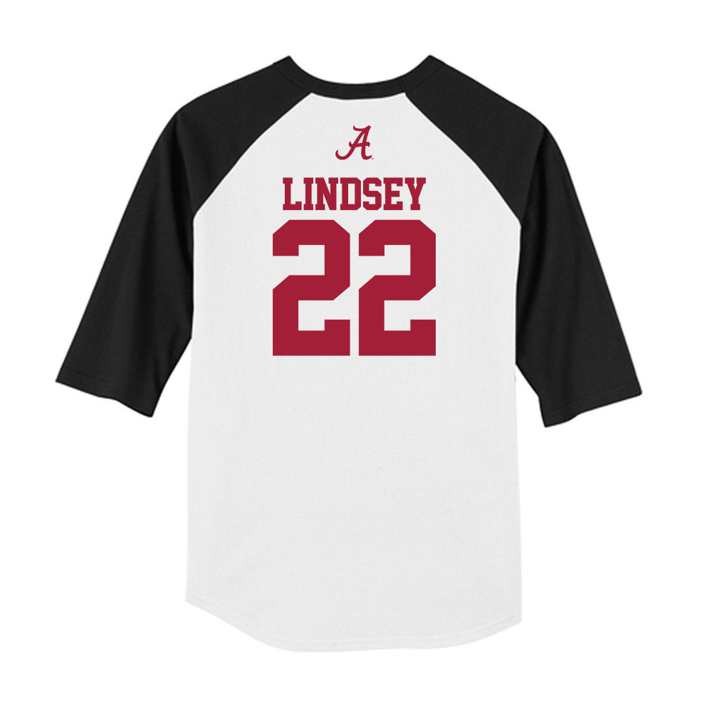 Alabama - NCAA Football : Jay Lindsey - USA Raglan Raglan Shirt-1