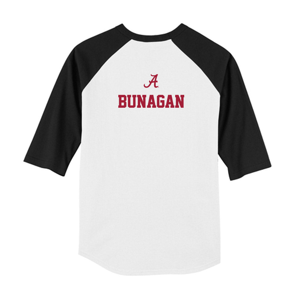 Alabama - NCAA Women's Gymnastics : Corrine Bunagan - USA Raglan Youth Raglan T-Shirt-1