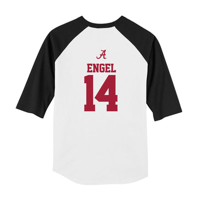 Alabama - NCAA Women's Volleyball : Addison Engel - USA Raglan Youth Raglan T-Shirt-1