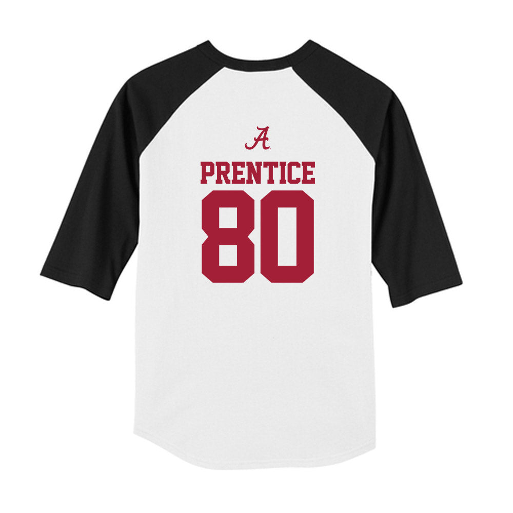 Alabama - NCAA Football : Kobe Prentice - USA Raglan Youth Raglan T-Shirt-1