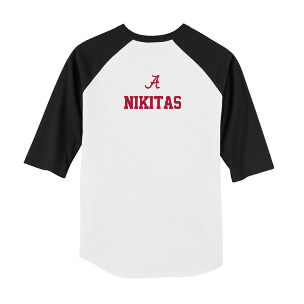 Alabama - NCAA Men's Golf : Charlie Nikitas - USA Raglan Youth Raglan T-Shirt-1