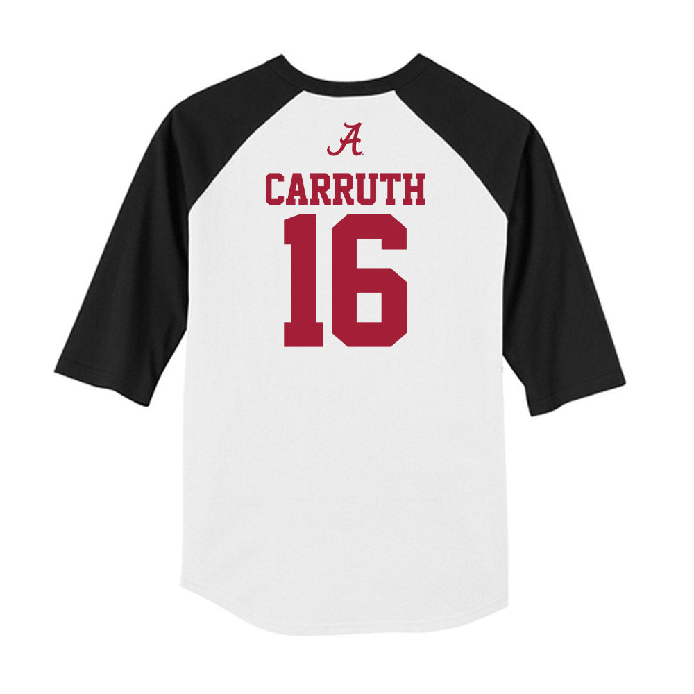Alabama - NCAA Football : Cade Carruth - USA Raglan Raglan Shirt-1