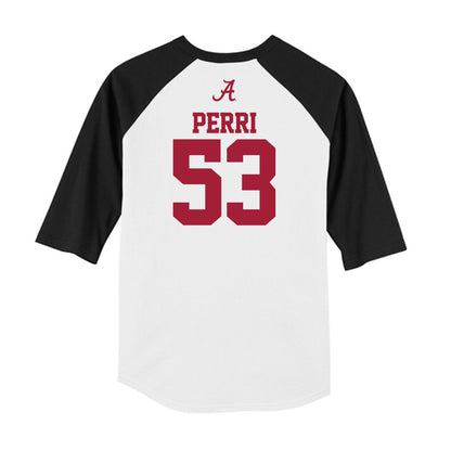 Alabama - NCAA Football : Vito Perri - USA Raglan Raglan Shirt-1