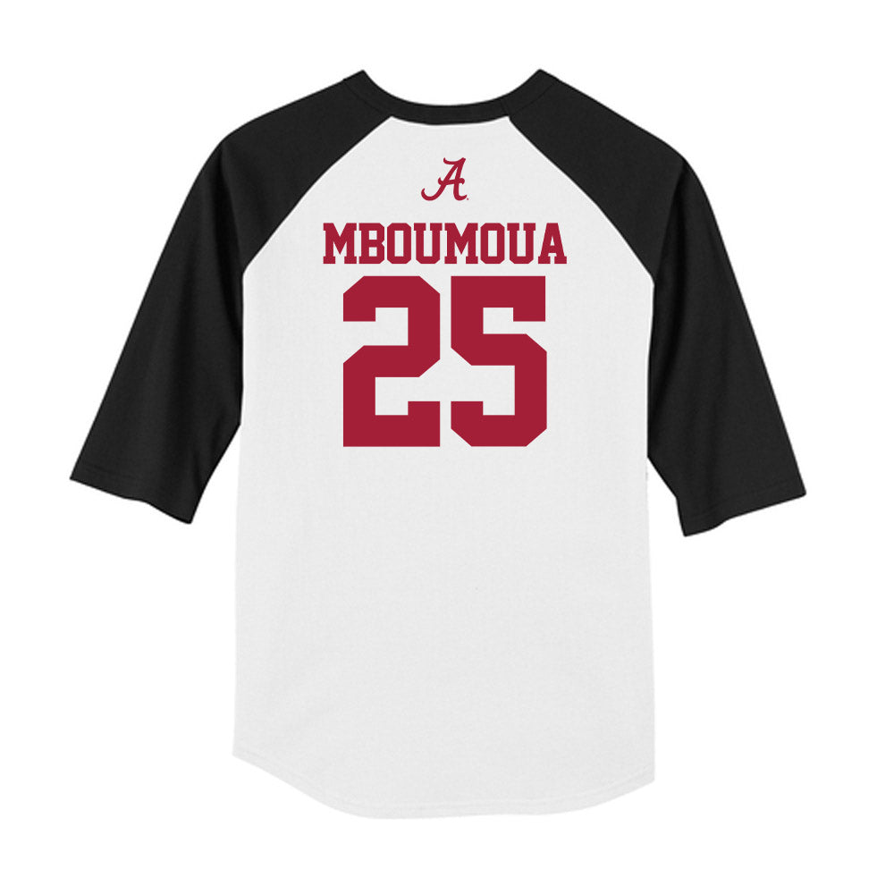 Alabama - NCAA Football : Steve Mboumoua - USA Raglan Raglan Shirt-1