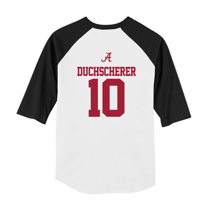 Alabama - NCAA Softball : Abby Duchscherer - USA Raglan Youth Raglan T-Shirt-1