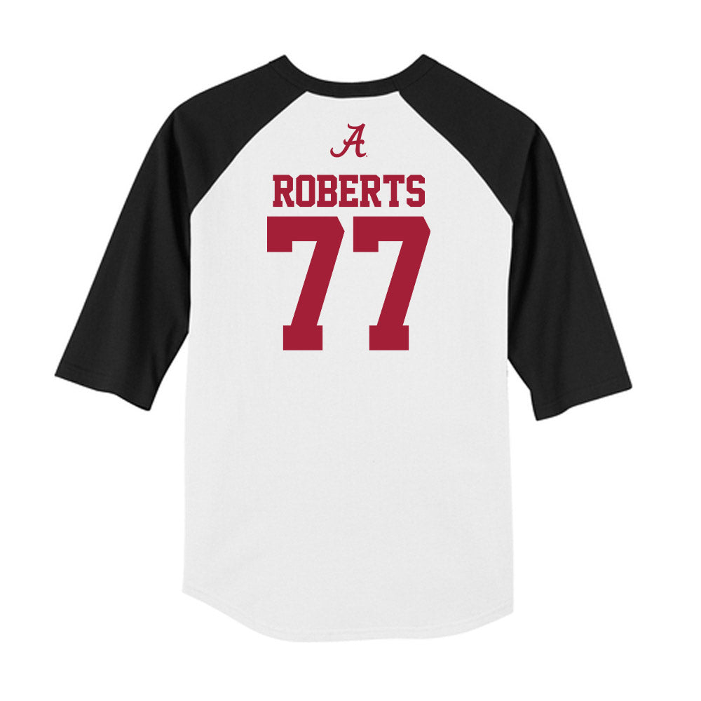Alabama - NCAA Football : Jaeden Roberts - USA Raglan Raglan Shirt-1