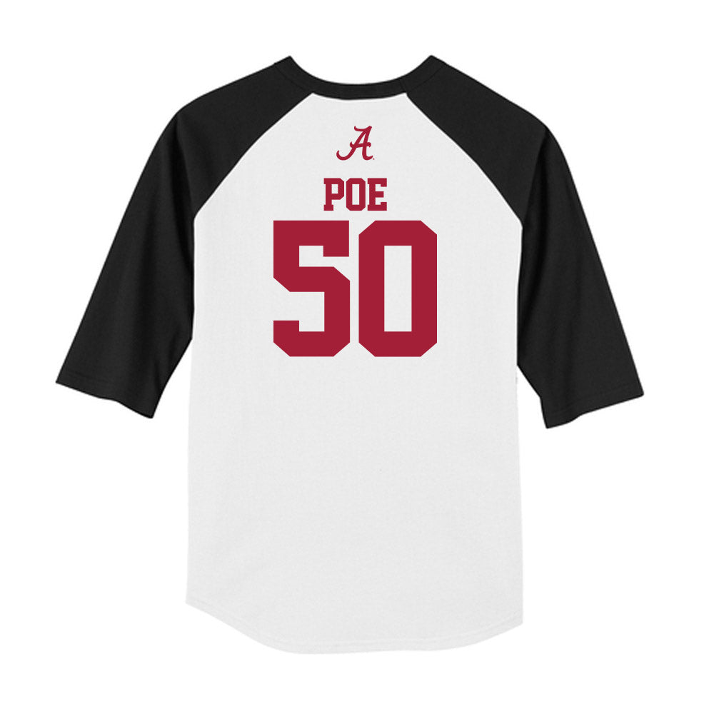 Alabama - NCAA Football : Casey Poe - USA Raglan Raglan Shirt-1