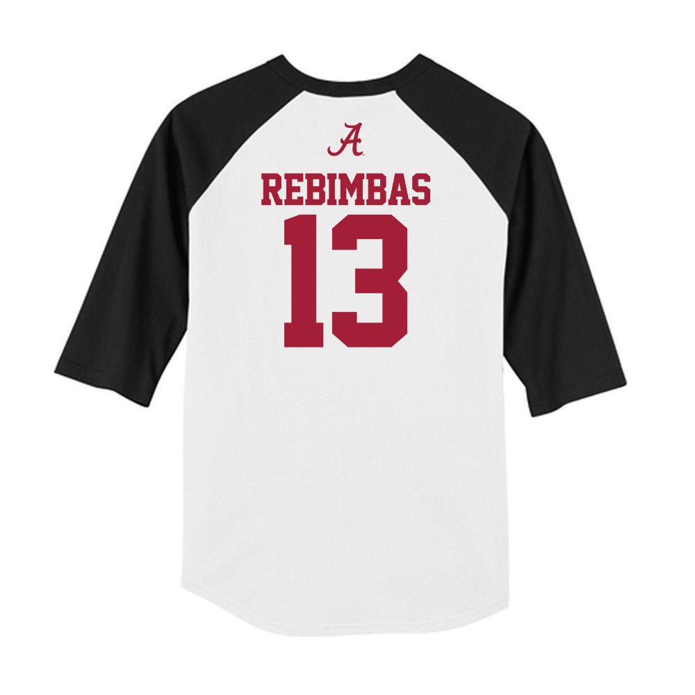 Alabama - NCAA Women's Soccer : Melina Rebimbas - USA Raglan Raglan Shirt-1