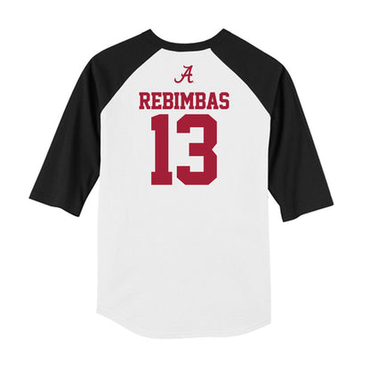 Alabama - NCAA Women's Soccer : Melina Rebimbas - USA Raglan Raglan Shirt-1