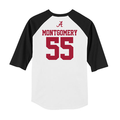 Alabama - NCAA Football : Roq Montgomery - USA Raglan Raglan Shirt-1