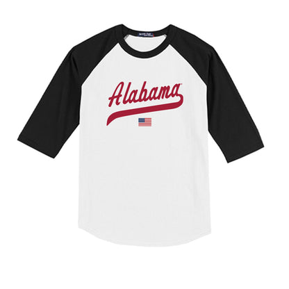 Alabama - NCAA Women's Rowing : Sara Kate Walker - USA Raglan Youth Raglan T-Shirt-0