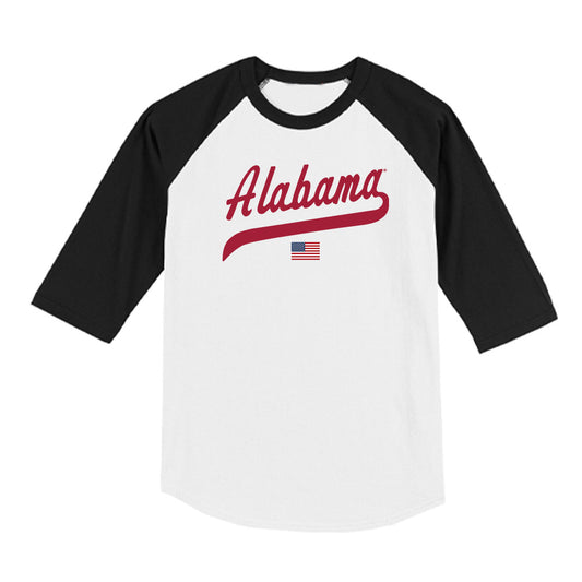 Alabama - NCAA Women's Gymnastics : Ryan Fuller - USA Raglan Raglan Shirt-0