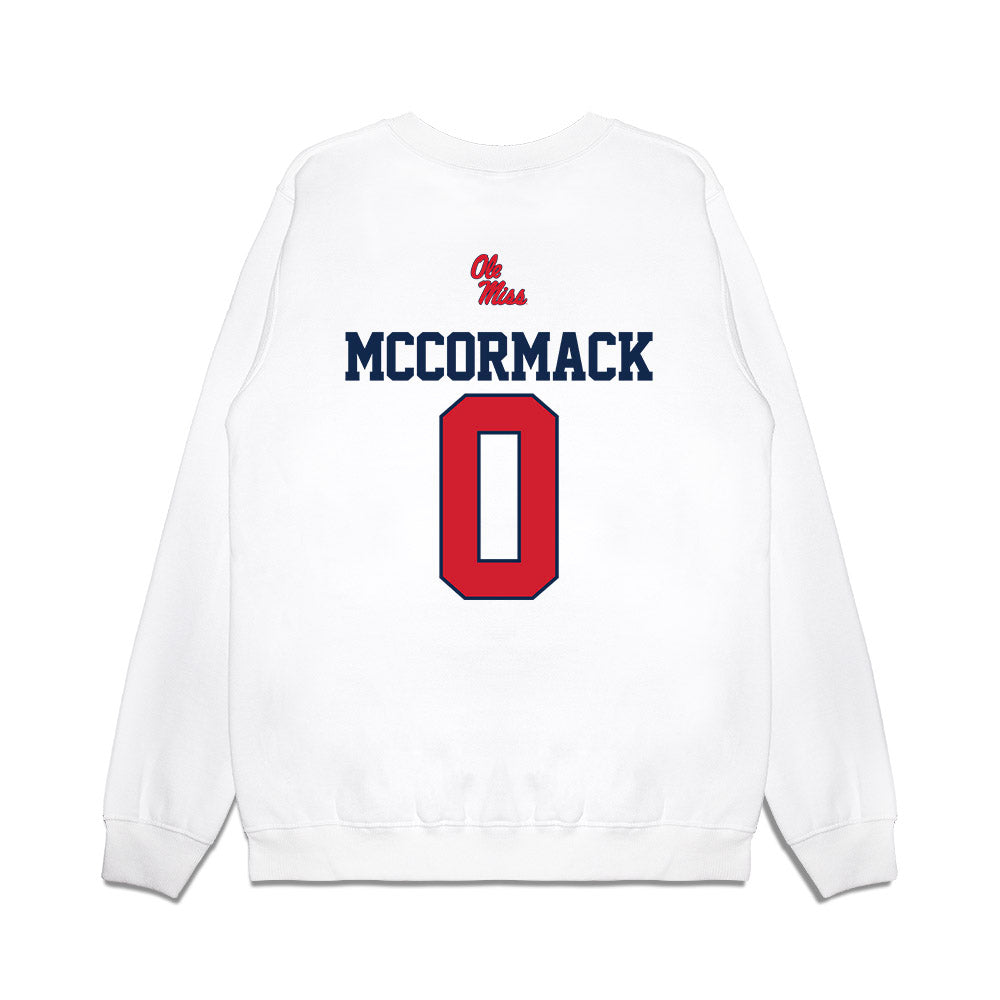 Ole Miss - NCAA Baseball : Brady McCormack - USA Premium Crewneck Sweatshirt-1