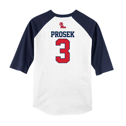 Ole Miss - NCAA Baseball : Cole Prosek - USA Raglan Shirt-1