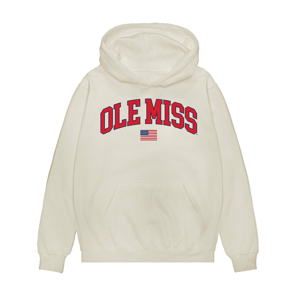 Ole Miss - NCAA Baseball : Leo Odom - USA Premium Hooded Sweatshirt-0