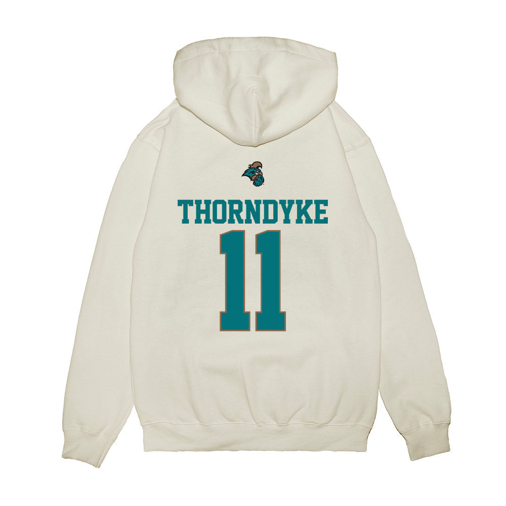 Coastal Carolina - NCAA Baseball : Colby Thorndyke - USA Premium Hooded Sweatshirt-1