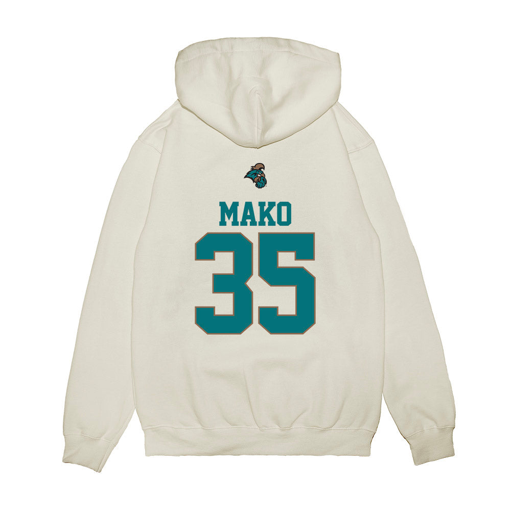 Coastal Carolina - NCAA Baseball : Chance Mako - USA Premium Hooded Sweatshirt-1