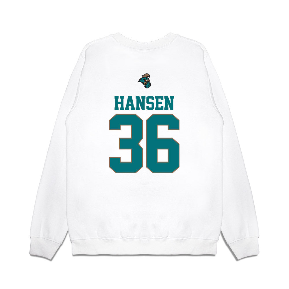 Coastal Carolina - NCAA Baseball : Dylan Hansen - USA Premium Crewneck Sweatshirt-1