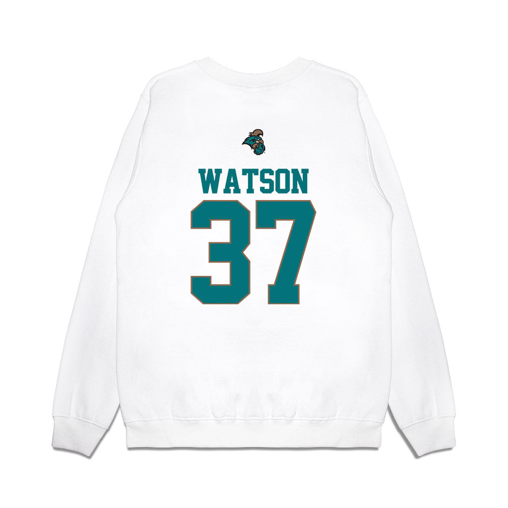 Coastal Carolina - NCAA Baseball : Kye Watson - USA Premium Crewneck Sweatshirt-1