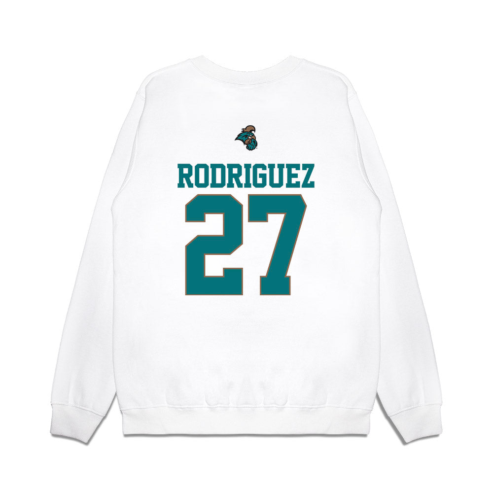 Coastal Carolina - NCAA Baseball : Freddy Rodriguez - USA Premium Crewneck Sweatshirt-1