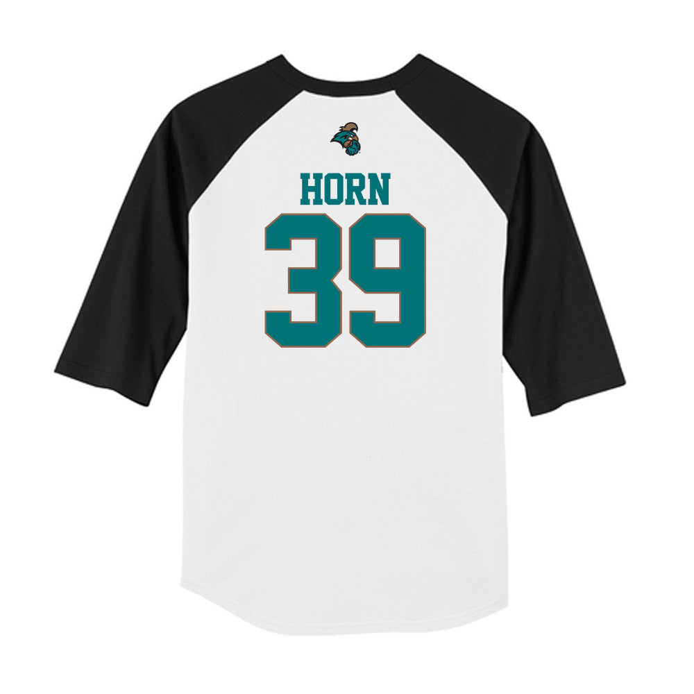 Coastal Carolina - NCAA Baseball : Darin Horn - USA Raglan Shirt-1