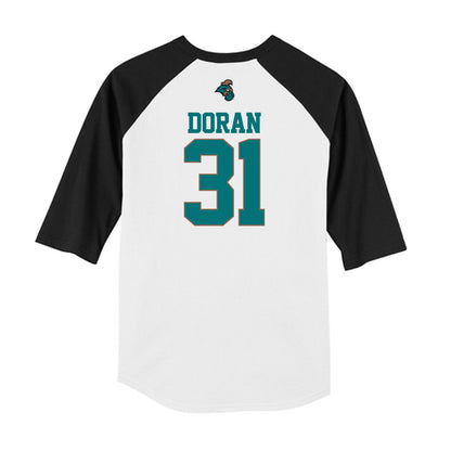 Coastal Carolina - NCAA Baseball : Scott Doran - USA Raglan Shirt-1