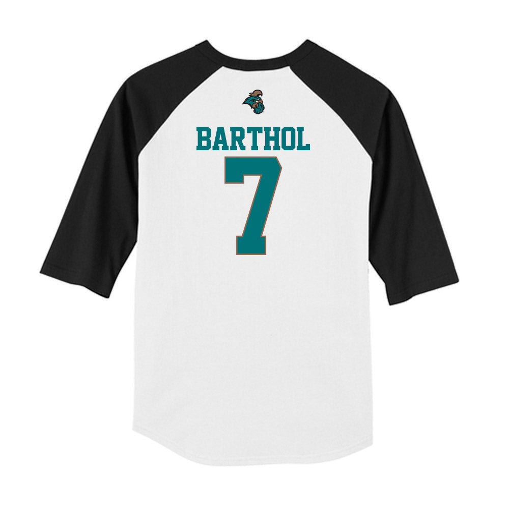Coastal Carolina - NCAA Baseball : Blake Barthol - USA Raglan Shirt-1