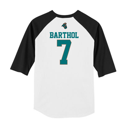 Coastal Carolina - NCAA Baseball : Blake Barthol - USA Raglan Shirt-1