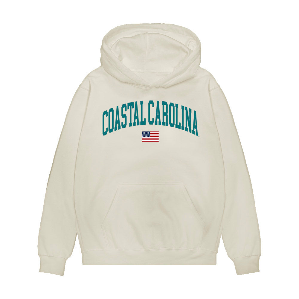Coastal Carolina - NCAA Baseball : Chad Born - USA Premium Hooded Sweatshirt-0