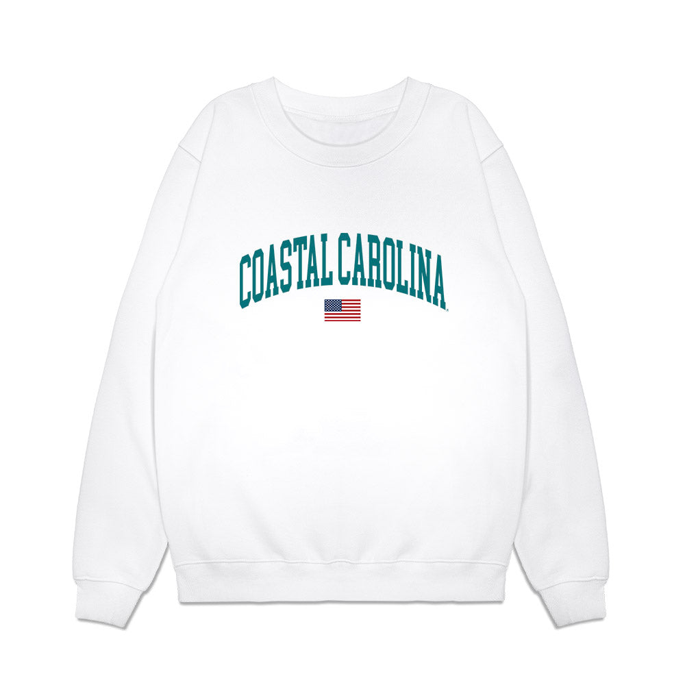 Coastal Carolina - NCAA Baseball : Kye Watson - USA Premium Crewneck Sweatshirt-0