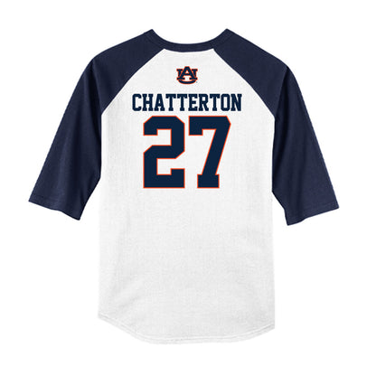 Auburn - NCAA Baseball : Christian Chatterton - USA Raglan Raglan Shirt-1