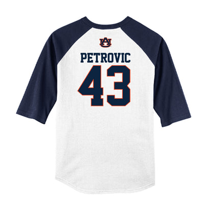 Auburn - NCAA Baseball : Alex Petrovic - USA Raglan Raglan Shirt-1