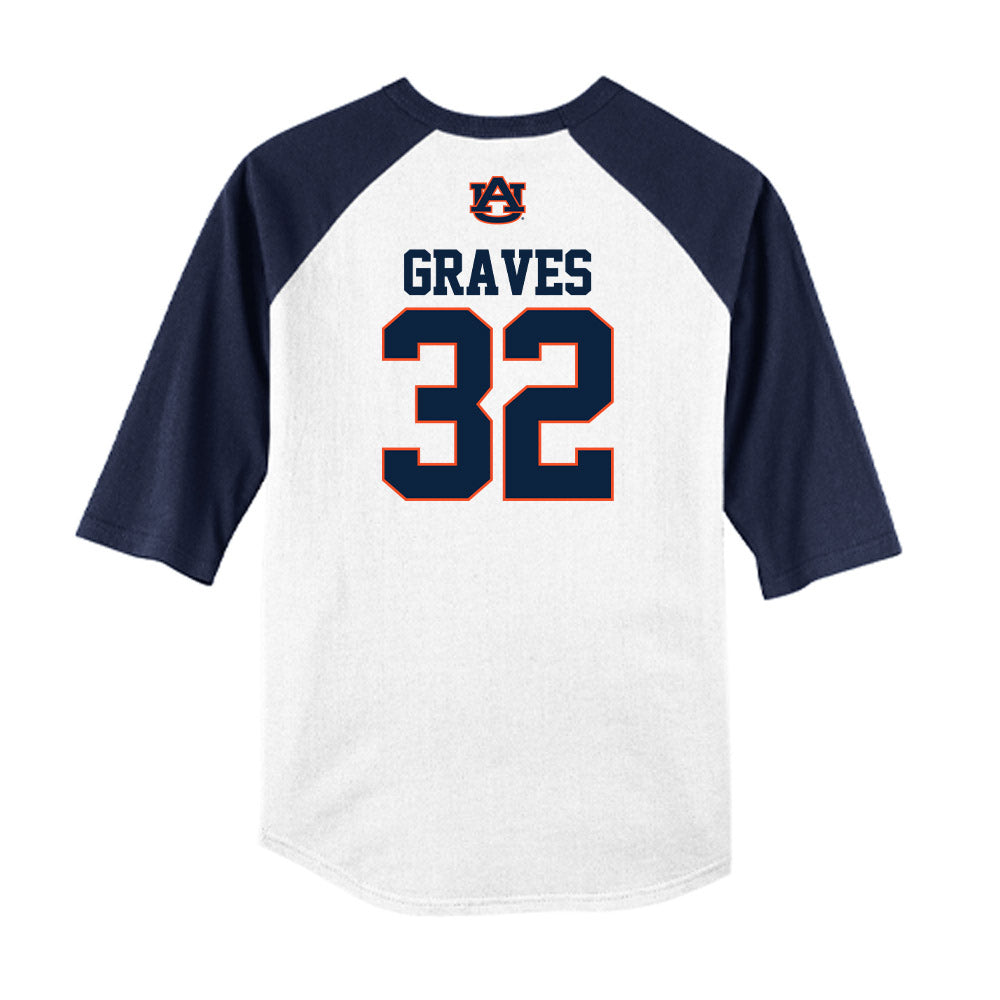 Auburn - NCAA Baseball : Griffin Graves - USA Raglan Raglan Shirt-1