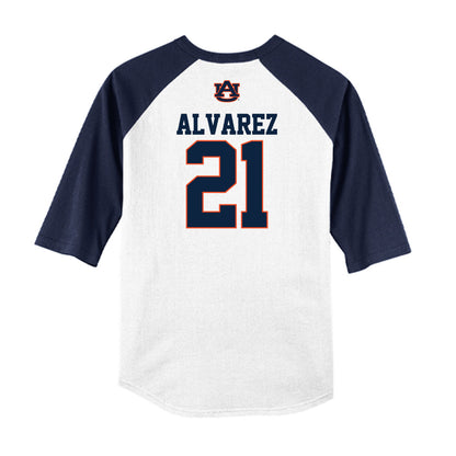 Auburn - NCAA Baseball : Andreas Alvarez - USA Raglan Raglan Shirt-1