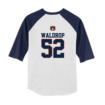 Auburn - NCAA Baseball : Tanner Waldrop - USA Raglan Youth Raglan T-Shirt-1