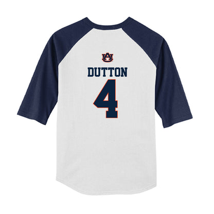 Auburn - NCAA Baseball : Andrew Dutton - USA Youth Raglan T-Shirt-1