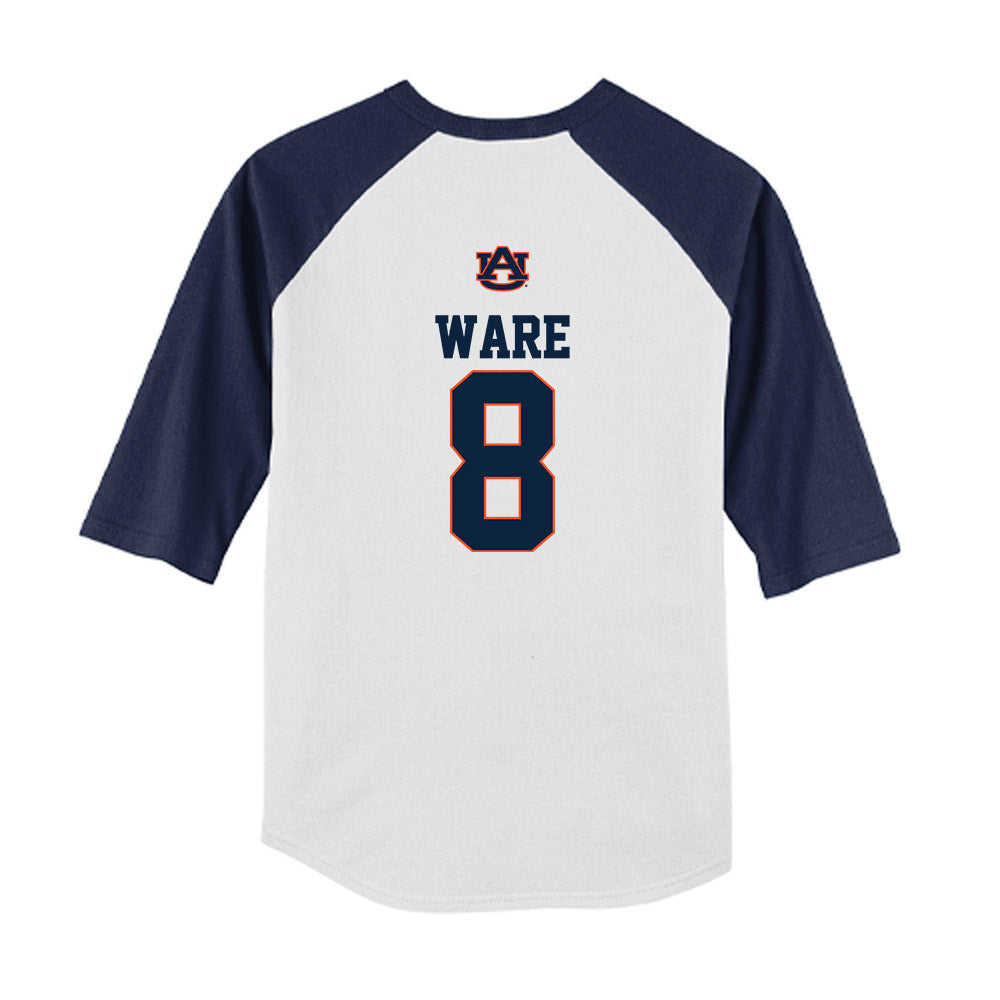 Auburn - NCAA Baseball : Bryson Ware - USA Raglan Youth Raglan T-Shirt-1
