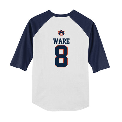 Auburn - NCAA Baseball : Bryson Ware - USA Raglan Youth Raglan T-Shirt-1