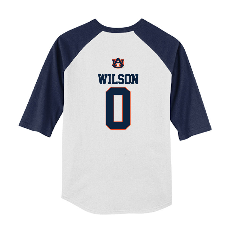 Auburn - NCAA Baseball : Brady Wilson - USA Youth Raglan T-Shirt-1