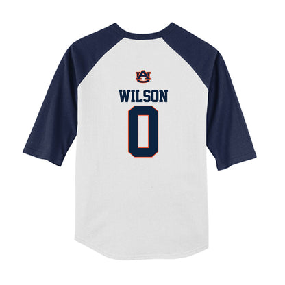 Auburn - NCAA Baseball : Brady Wilson - USA Youth Raglan T-Shirt-1