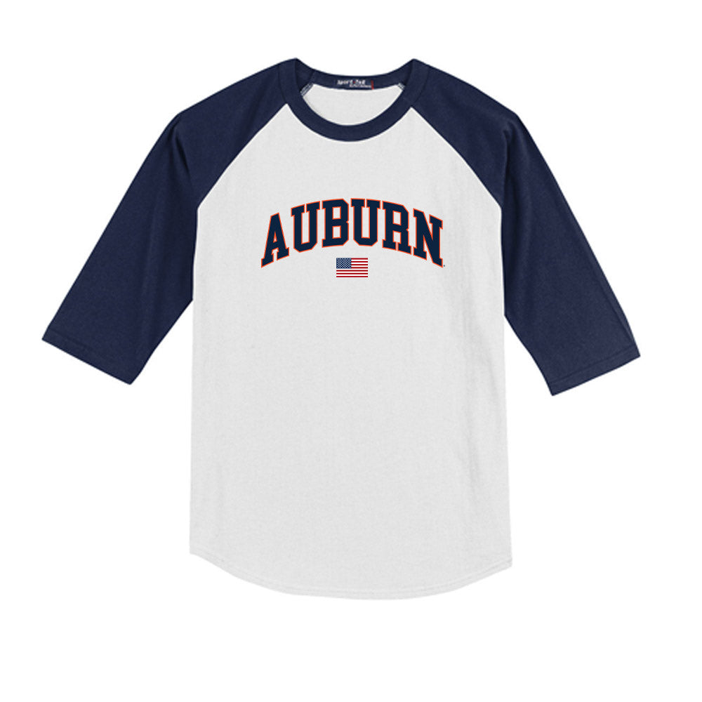 Auburn - NCAA Baseball : Griffin Graves - USA Raglan Youth Raglan T-Shirt-0