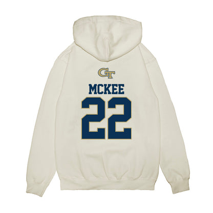 Georgia Tech - NCAA Baseball : Tate McKee - USA Premium Hooded Sweatshirt-1