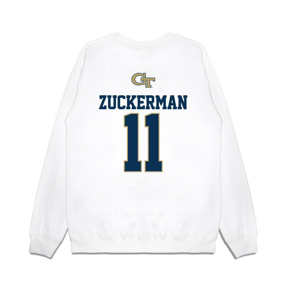Georgia Tech - NCAA Baseball : Ryan Zuckerman - USA Premium Crewneck Sweatshirt-1
