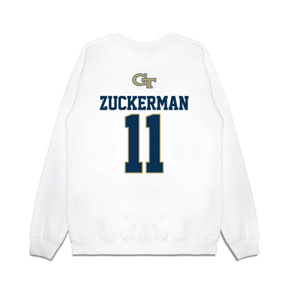 Georgia Tech - NCAA Baseball : Ryan Zuckerman - USA Premium Crewneck Sweatshirt-1